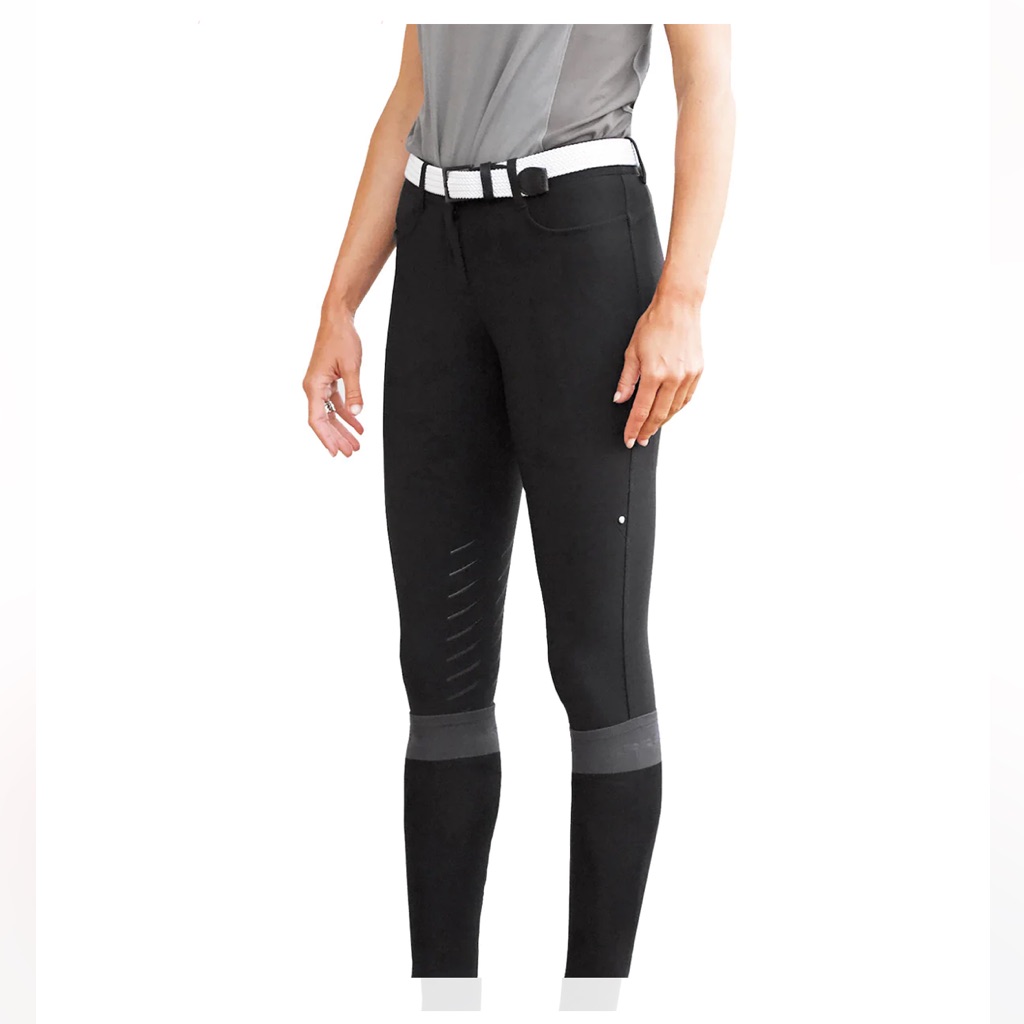 Equiline Women's B-Move Riding Breeches With Knee Grip (Black)